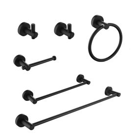 6 Piece Bathroom Towel Rack Set Wall Mount