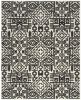 Mercana Ivory and Black Chenille High-Low Area Rug 5x8