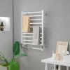 10 Bar Towel Warmer Wall Mounted Electric Heated Towel Rack with Built-in Timer