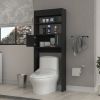 Morley 2-Shelf Over The Toilet Cabinet Black Wengue