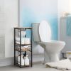 Freestanding Bathroom Shelf with Drawer Toilet Paper Storage Stand Organizer