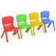 Kids Colorful Plastic Table and 4 Chairs Set