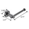 Bathroom Hardware Set; Thicken Space Aluminum 3 PCS Towel bar Set- Gun Grey 16-27 Inches Adjustable Bathroom Accessories Set