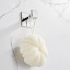 Strong Viscosity Adhesive 4 Pieces Bathroom Accessories Set Without Drilling Silver Brushed Towel Bar Set Holder Rack Robe Hook Tissue Toilet Paper Ho