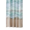 Vira 63 Inch Window Curtains, Ocean Waves and Sand Print, Rod Pockets