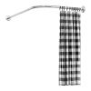 Curved Shower Curtain Rod Stainless Steel Rod L Shaped Stretchable Rod Bathroom Tub Closet Corner Rack Silver