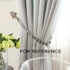 2 Pieces Flannel Curtain Tie Backs Curtain Holdbacks Decorative Rope Window Hold Curtains Drape Tie Backs, Blue