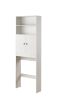 Over The Toilet Storage Cabinet, Farmhouse Storage Cabinet Over Toilet with 2 Barn Door & Toilet Paper Holder Stand,Home Space-Saving Toilet Rack,for