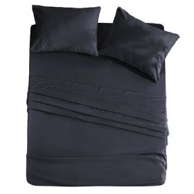 Bed Sheet Set Microfiber Comfort Deep Pocket Hotel Quality Bedding Sheet Set (Option: W13173967)