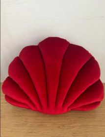 Simulation Shell Pillow Cushion Doll Nap Pillow (Option: Big red-S)