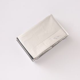 Emergency Blanket Outdoor Portable Thermal Double-sided Silver Survival (Option: Silver-130x210cm-1pcs)