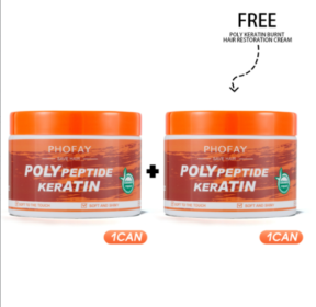 PHOFAY POLY KERATIN BURNT HAIR RESTORATION CREAM (Option: Can 2pcs)