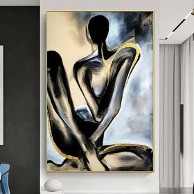 Handmade Nude Human Body Oil Paintings On Canvas Wall Art Decoration Modern Abstract Picture For Home Decor (size: 90x120cm)