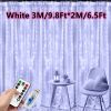 1pc; Window String Lights; Christmas Decoration 100/200/300 LED Remote Control USB Wedding Garland Curtain Lamp 3M/9.8Ft Fairy Lights