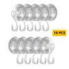 5/10 PCS Suction Cup Hook, Large Clear Reusable Heavy Duty Suction Hook for Sturdy Window Glass Door Kitchen Bathroom Shower Wall Suction Hanger