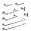 8 Pieces Bathroom Hardware Accessories Set Towel Bar Set,Wall Mounted,Premium Stainless Steel