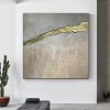 Hand Painted Texture Abstract Oil Painting Gold Foil Modern Home Wall Art Hangings Canvas Paintings For Living Room Hotel Decor