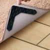 4/8pcs High Quality Non-slip Anti-drill Carpet Stickers Suitable For Living Room Dining Room Bathroom Rugs, Prevent Rugs From Moving And Rolling Edges