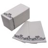 [100 Pack] Disposable Guest Towels Linen-Feel Paper Hand Towels;  Decorative Bathroom Hand Napkins for Kitchen; Weddings;  Dinners or Parties(Shipment