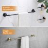 5 Pieces Bathroom Hardware Accessories Set Towel Bar Towel Holder Robe Hook Toilet Paper Holder Stainless Steel