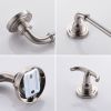 5 Pieces Bathroom Hardware Accessories Set Towel Bar Towel Holder Robe Hook Toilet Paper Holder Stainless Steel