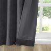 Room Darkening Poly Velvet Rod Pocket/Back Tab Curtain Panel Pair(2 Pcs Window Panels)