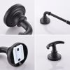 5 Pieces Bathroom Hardware Accessories Set Towel Bar Towel Holder Robe Hook Toilet Paper Holder Stainless Steel