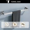 5 Pieces Bathroom Hardware Accessories Set Towel Bar Set Wall Mounted,Stainless Steel