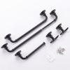 5 Pieces Bathroom Hardware Accessories Set Towel Bar Towel Holder Robe Hook Toilet Paper Holder Stainless Steel