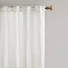 Yarn Dye Sheer Curtain Panel Pair(2 Pcs Window Panels)