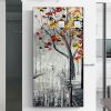 Handmade Thick Texture Landscape Oil Paintings On Canvas Wall Art Decoration Modern Abstract Picture For Home Living Room hallway bedroom luxurious de