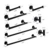 8 Pieces Bathroom Hardware Accessories Set Towel Bar Set,Wall Mounted,Premium Stainless Steel