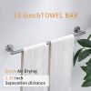 8 Pieces Bathroom Hardware Accessories Set Towel Bar Set,Wall Mounted,Premium Stainless Steel