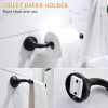 5 Pieces Bathroom Hardware Accessories Set Towel Bar Towel Holder Robe Hook Toilet Paper Holder Stainless Steel