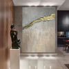 Hand Painted Texture Abstract Oil Painting Gold Foil Modern Home Wall Art Hangings Canvas Paintings For Living Room Hotel Decor