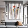 Oil Painting Hand Painted Vertical Abstract People Contemporary Modern Canvas Luxurious home corridor living room bedroom decoration art