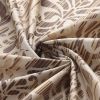 Muwago Sterling Chocolate Farmhouse Style Bathroom Curtain Polyester Waterproof Fabric Bathing Cover Brown Shower Curtain