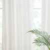 Yarn Dye Sheer Curtain Panel Pair(2 Pcs Window Panels)