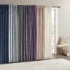 Room Darkening Poly Velvet Rod Pocket/Back Tab Curtain Panel Pair(2 Pcs Window Panels)