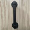 Handmade Medieval Retro Industrial Style Steel Pipe Interior Pull Door Handle Iron Black Antique Handles