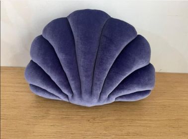 Simulation Shell Pillow Cushion Doll Nap Pillow (Option: Purple-L)